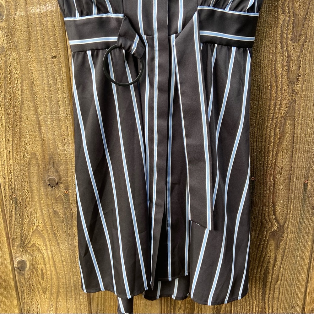 2/$30 ✨ Vince Camuto Theory Stripe Belted Shirt Dress 🌿🍃 - Picture 8 of 11